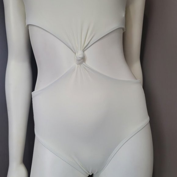 Solid & Striped Bailey Cream White One Piece Swimsuit Size Small - Picture 5 of 15